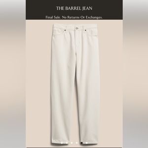 Brand new white jeans from banana republic